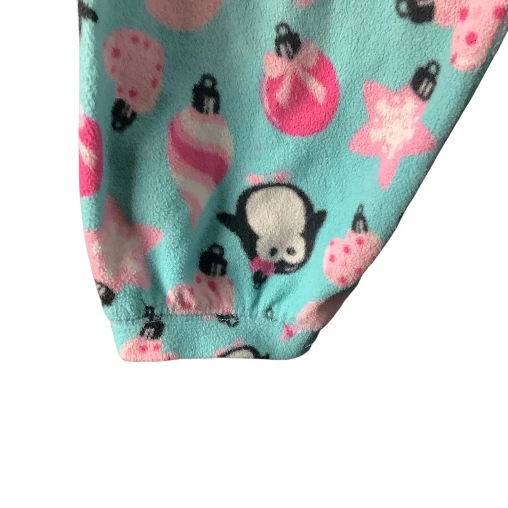 Joe Boxer‎ Pajama Pants Girls Size 7/8 Fleece Teal Penguin Christmas Sleepwear